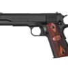 1911A1 GI Matte Black Finish, .45Cal w/U.S. Logo Grip, MA Approved