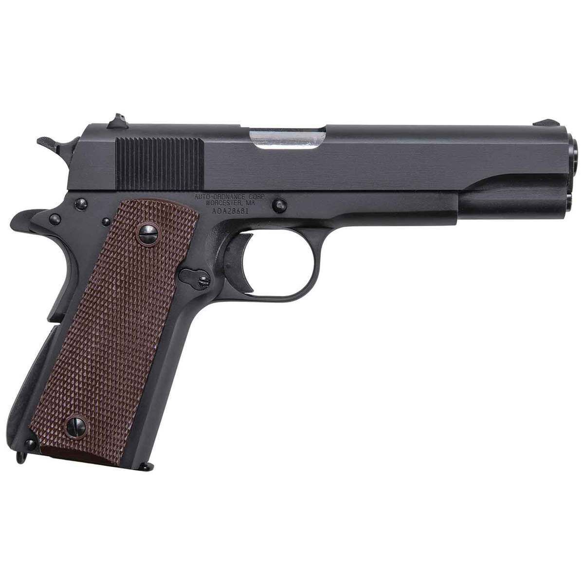 Auto Ordnance 1911 45 Auto (ACP) 5in Matte Black Pistol - 7+1 Rounds 1 Auto Ordnance 1911 45 Auto (ACP) 5in Matte Black Pistol - 7+1 Rounds