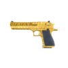 Magnum Research Desert Eagle 357 Magnum 6in Titanium Gold Tiger Stripes Pistol - 9+1 Rounds