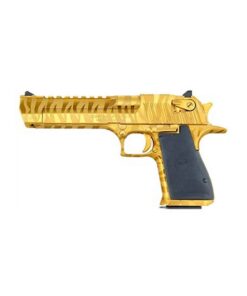 Magnum Research Desert Eagle 357 Magnum 6in Titanium Gold Tiger Stripes Pistol - 9+1 Rounds