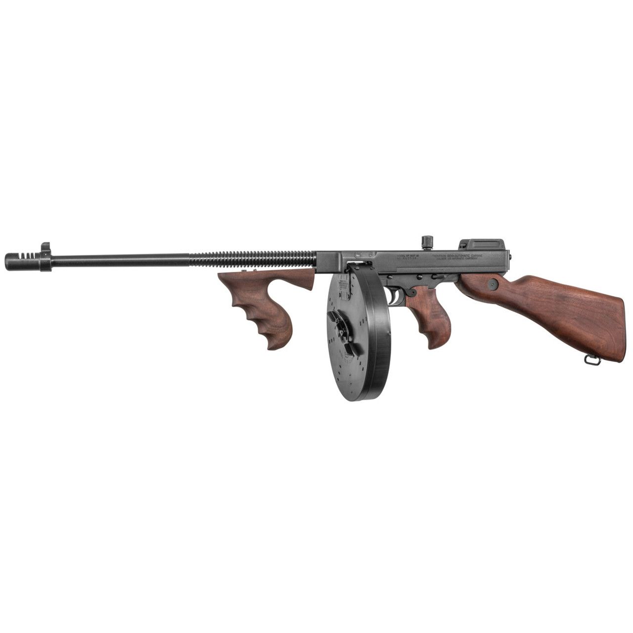 Auto Ordnance 1927A-1 Deluxe Carbine, .45 Cal., with detachable buttstock and vertical foregrip with 50 round drum and 20 round stick magazine 1 A28 result 1