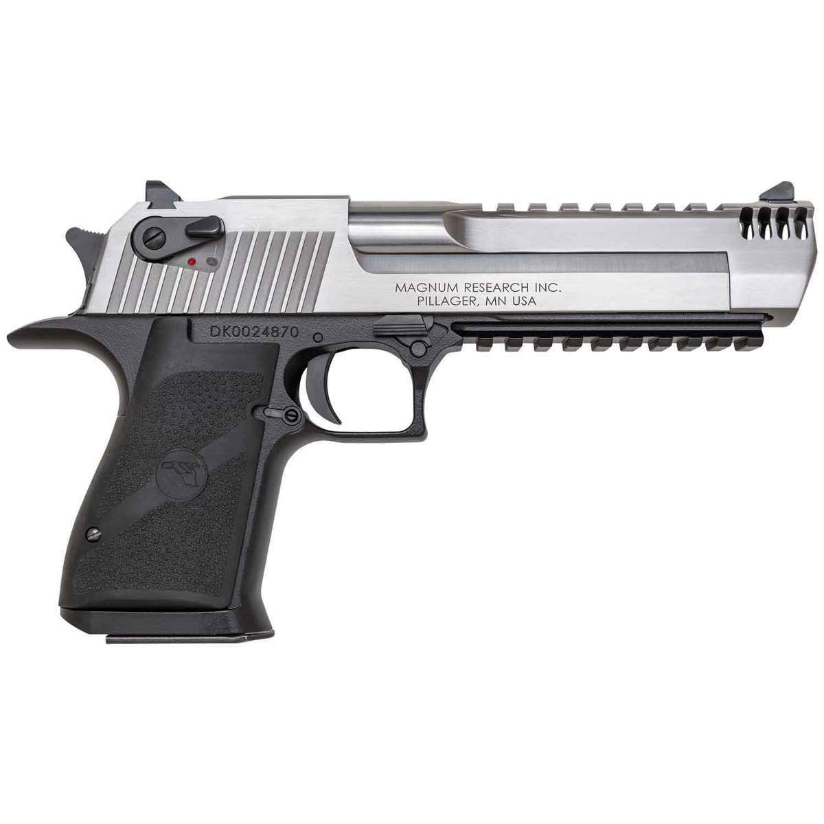 Magnum Research Desert Eagle L6 .50 AE Stainless Pistol - 7+1 Rounds 1 Magnum Research Desert Eagle L6 50 Action Express 6in Stainless Pistol - 7+1 Rounds