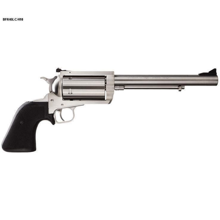 Magnum Research BFR Long Cylinder 45 (Long) Colt and 410 Gauge 7.5in Brushed Stainless Steel Revolver - 5 Rounds 1 Magnum Research BFR Long Cylinder 45 (Long) Colt and 410 Gauge 7.5in Brushed Stainless Steel Revolver - 5 Rounds