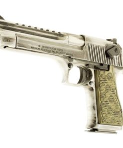 Magnum Research Desert Eagle Mark XIX 50 Action Express 6in White Matte Distressed Pistol - 7+1 Rounds