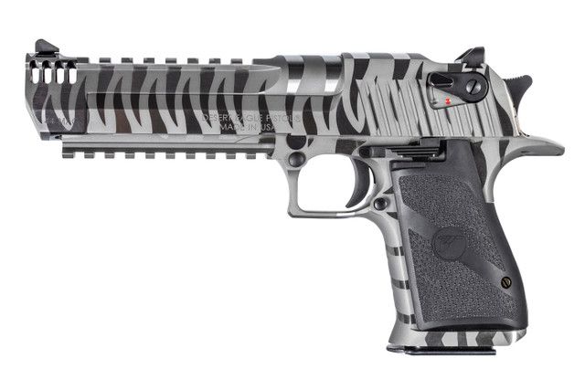 Desert Eagle .44 Magnum White with Tiger Stripes 1 Desert Eagle .44 Magnum White with Tiger Stripes